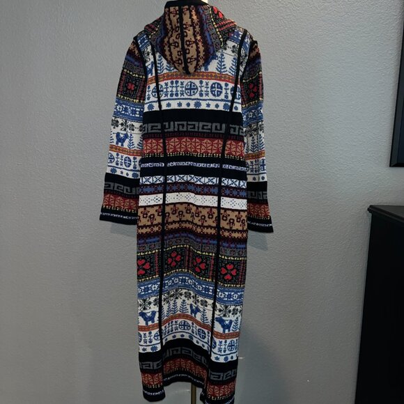 ANTHROPOLOGIE ALDOMARTINS ABRIGOS ALPINE HOODED CARDIGAN DUSTER SWEATER -NWT  L - Picture 7 of 16